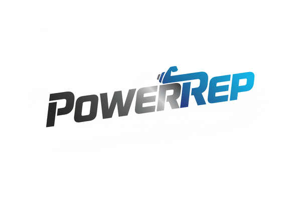 fais moi un logo avec ecris PowerRep sans fond